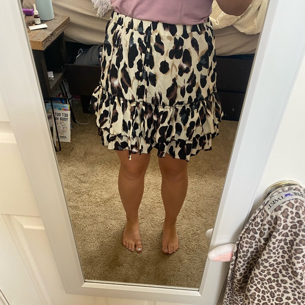 Cheetah High-wasted Skirt